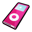ipod,nano,pink,mp3 player icon