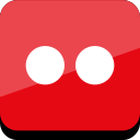 connect, flickr, media, online, social svg vector icon