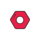 general settings, notification, pinterest, settings svg vector icon