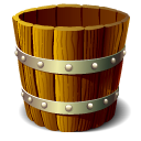 wooden,bucket,empty,blank icon