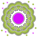 abstract ecology, abstraction, environmental, flower, green, leaves, shape svg vector icon