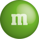 chocolate, color, colour, green, m&m icon