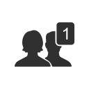 add user, facebook, fb, friend request svg vector icon