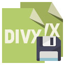 file,format,divx,diskette icon