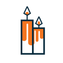 candles, magic svg vector icon