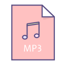 audio, doc, file, mp3, music svg vector icon