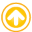 basic, frame, navigation, up, yellow icon