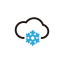 clouds, snow, weather, winter svg vector icon