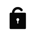 code, key, locked, open, password, preotection, unlocked icon