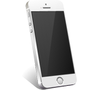 iphone, silver icon