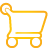basic, cart, shopping, yellow icon