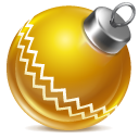 ball,yellow,christmas,red icon