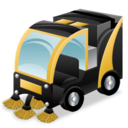 hydraulic, sweeping icon