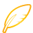 basic, quill, yellow icon
