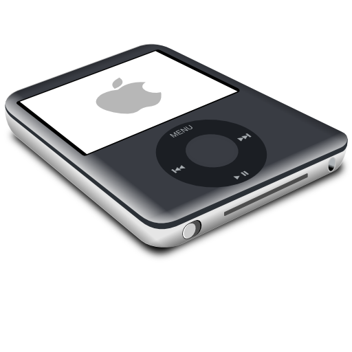 black,ipod,nano icon
