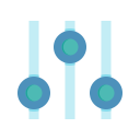 audio, campaign, setting, tweak svg vector icon