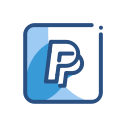 media, network, paypal, social svg vector icon