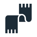 accesories, clothes, clothing, fabric, scarf svg vector icon