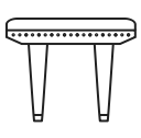 chair, furniture, interior, small svg vector icon