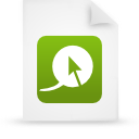 document, file, green, paper icon