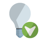 ligthbulb,off,down icon