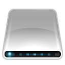 drive, folder, normal, white icon