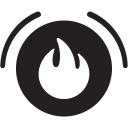 alarm, fire svg vector icon