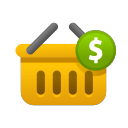 bag, basket, cart, ecommerce, pay, shopping, store svg vector icon