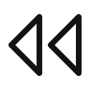 arrow, double, double arrow, left svg vector icon