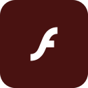 adobe, flash, flashplayer, rounded svg vector icon