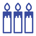 candle, celebration day, christianity, easter, holiday, line, spring svg vector icon
