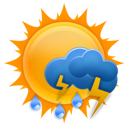 weezle,sun,thunder,rain icon