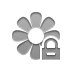flower,lock icon