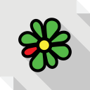 icq, logo, media, social, social media, square svg vector icon