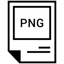 extension, file, file format, png file svg vector icon