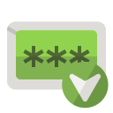 password,down icon