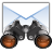 find, mail, search icon