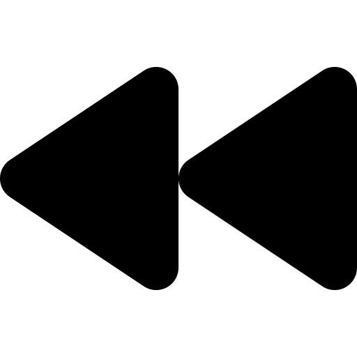 Rewind svg vector icon