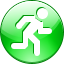 base, course, escape, flee, follow, foot-slogger, footer, footpassenger, go, move, pass, pedestrian, race, run, scoot, walk icon
