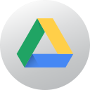 circle, google drive, gradient, high quality, media, social, social media svg vector icon