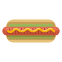 cookout, frankfurter, hotdog, sandwich svg vector icon