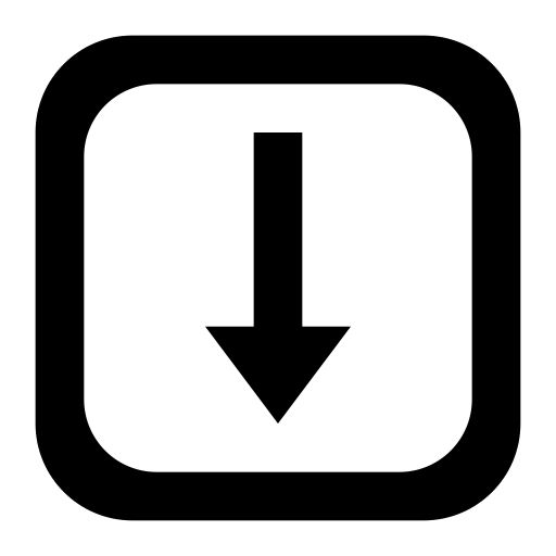 Down svg vector icon