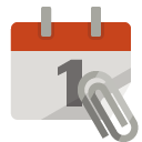 calendar,attachment icon