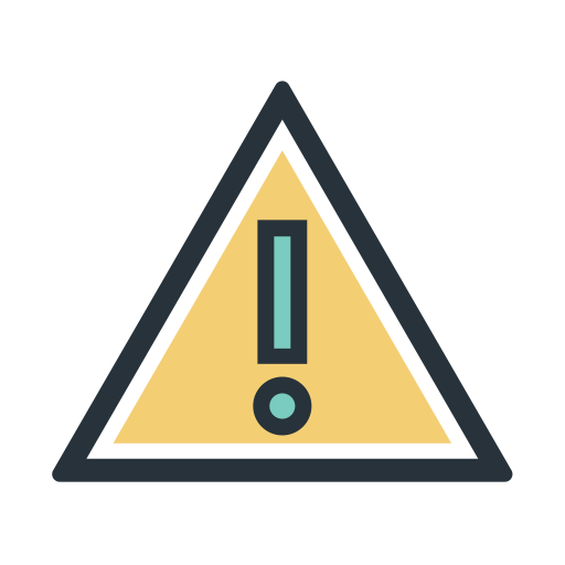 Color Exclamation svg vector icon