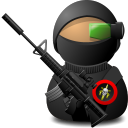 sniper,soldier,with,weapon icon