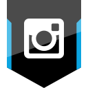 instagram, shield, social svg vector icon