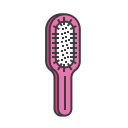 brush, comb, hair, hair dressing, haircut, hairstyle, paddle svg vector icon