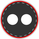 flickr, media, online, social svg vector icon