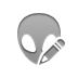 alien,gray,pencil icon