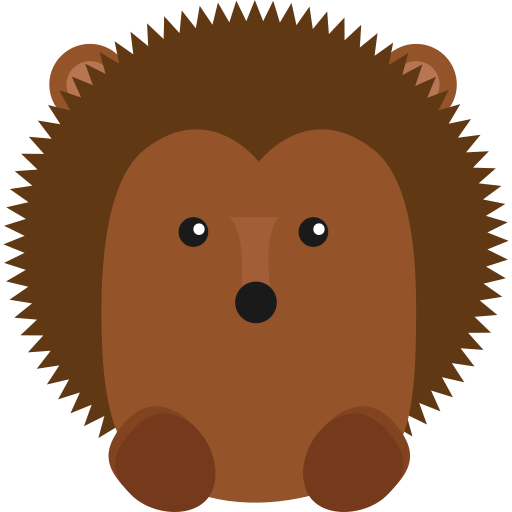 Hedgehog svg vector icon